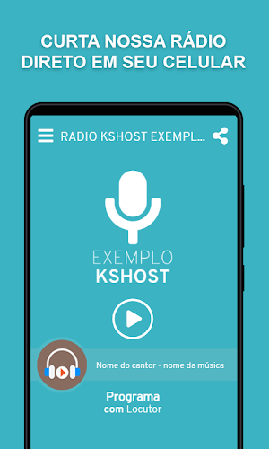 Rádio KSHOST - Exemplo 1 Screenshot 0