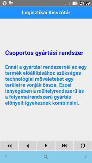 Logisztikai Kisszótár Screenshot 2