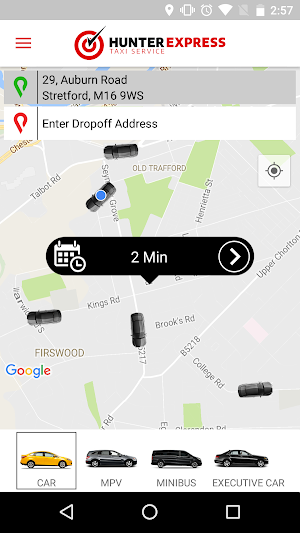 Hunter Express Taxi Service Screenshot 0