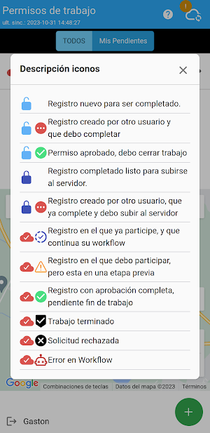 Pampa Energia Permisos Trabajo Screenshot 1
