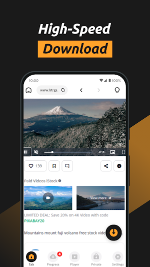 Video Fast Downloader&Player Screenshot 3