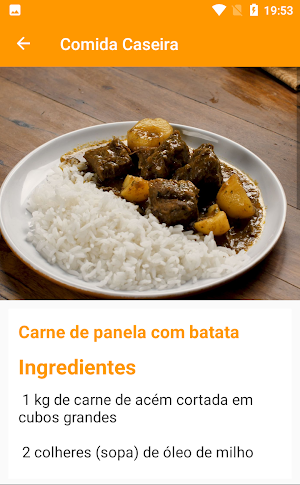 Comida Caseira Screenshot 1