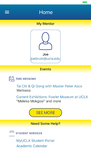 UCLA MentorMatch Screenshot 3