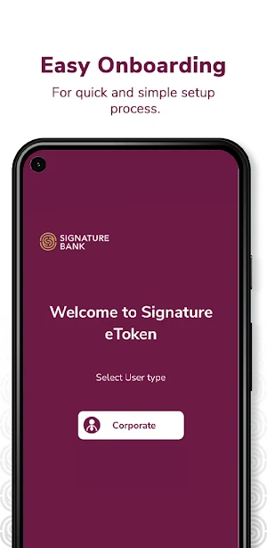 SignatureBankEToken Screenshot 0
