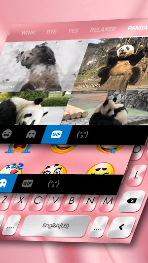Pink Silk Keyboard Theme Screenshot 3