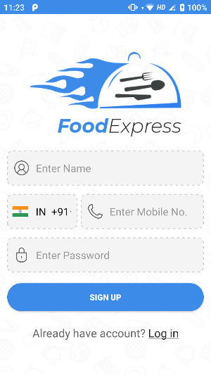 FoodExpress User Screenshot 1