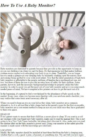 Baby Monitors Guide Screenshot 1