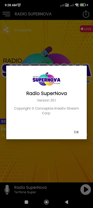 SuperNova Radio Screenshot 2