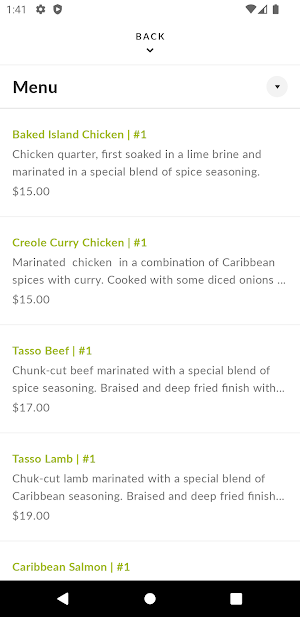 Chez Lama Haitian Cuisine Screenshot 2