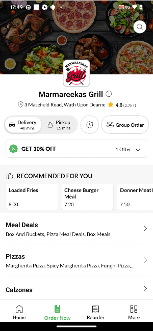 Marmareekas Grill Screenshot 2