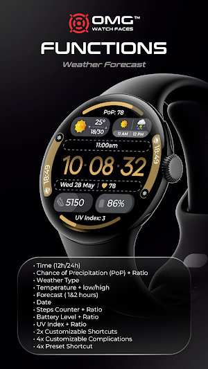 Minimal Weather Watch OMG 379 Screenshot 1