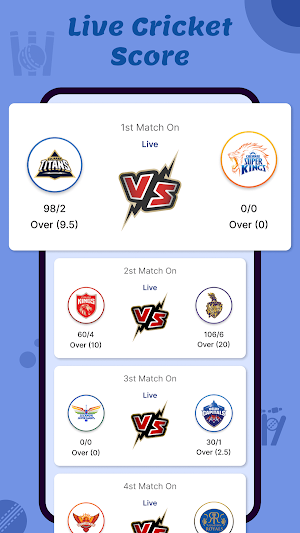 Live Cricket Score Screenshot 2
