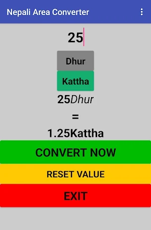 Nepali Area Converter Screenshot 0