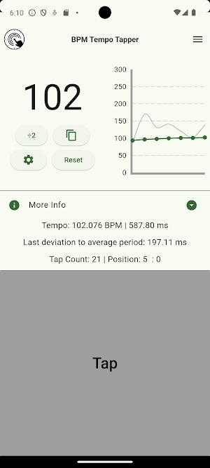 BPM Tempo Tapper Screenshot 1