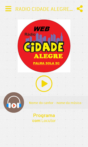 RADIO CIDADE ALEGRE PALMA SOLA SC Screenshot 1