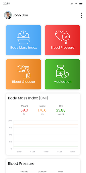 Blood Pressure & Sugar Tracker Screenshot 2