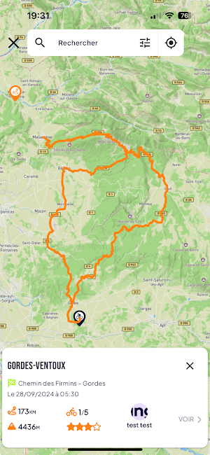 CyclingHub Screenshot 2