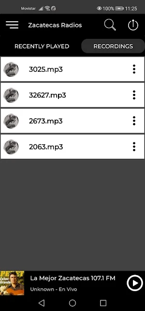 La mejor zacatecas 107.1 fm Screenshot 2