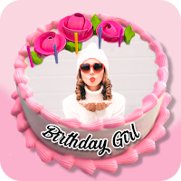 Name photo on birthday cake