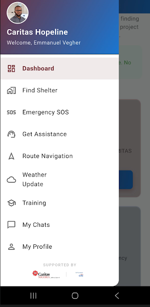 Caritas Hopeline App Screenshot 2