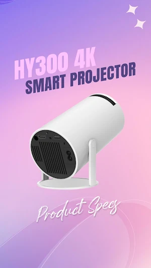 HY300 4K Smart Projector Guide Screenshot 2