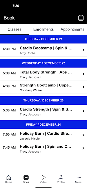 Rain City Fitness Screenshot 1