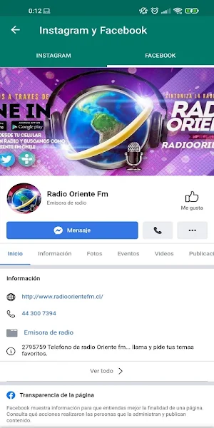 Radio Oriente FM Screenshot 3