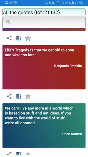 Free famous quotes, jokes, facts and humor Screenshot 2