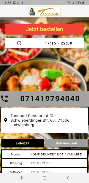 Tandoori Restaurant Screenshot 1