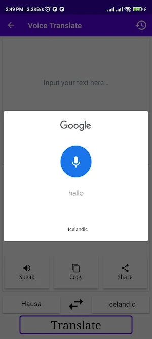Hausa To Icelandic Translator Screenshot 3