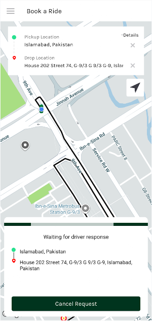 RoDrive Taxi App Screenshot 1
