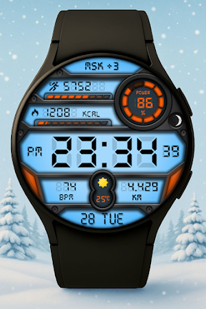 Altas Digital Watch Face Screenshot 0