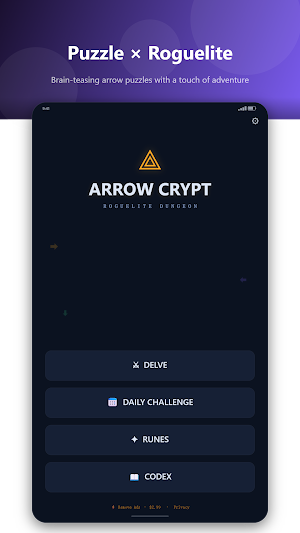 Arrow Crypt - Roguelite Puzzle Screenshot 0