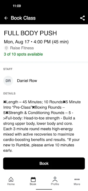 Raise Fitness + Screenshot 2