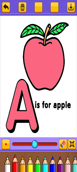 Coloring Alphabet Letters Screenshot 3