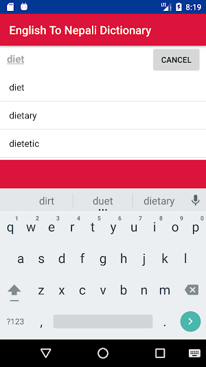 English To Nepali Dictionary Screenshot 0