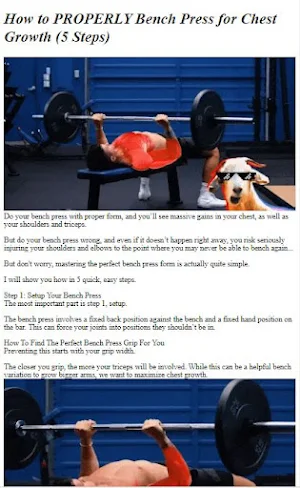 How to Do Bench Press Workout Screenshot 0