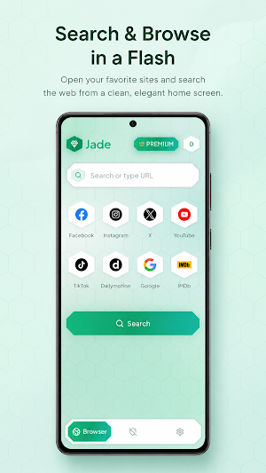 Jade: Private Ad Block Browser Screenshot 0
