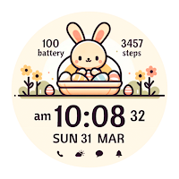AZ289 Easter Bunny Watch Face