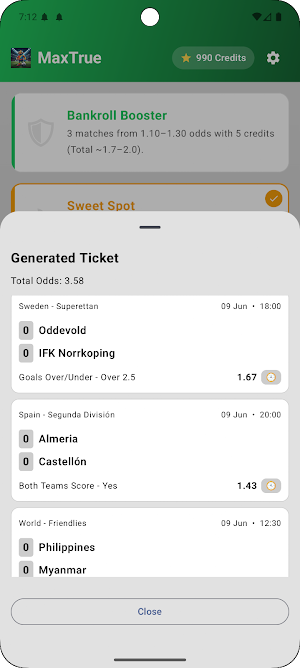 MaxTrue - Football Analysis Screenshot 2