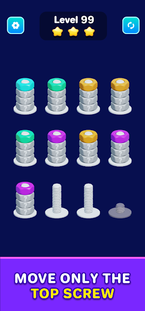 NutSort:ColorScrew Master Screenshot 1