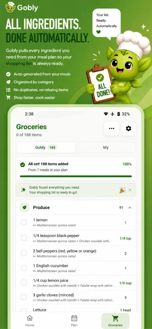 Gobly-AI Recipe & MealPlanner Screenshot 3