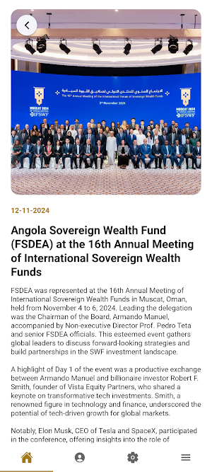 Fundo Soberano de Angola Screenshot 2