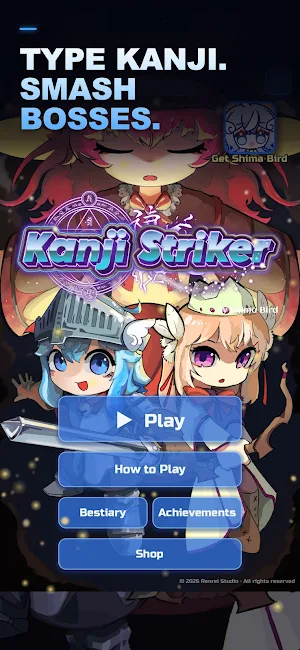 Kanji Striker by Shima Bird Screenshot 0