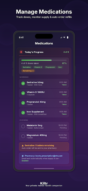 Kiltr - Health & Wellbeing Screenshot 2