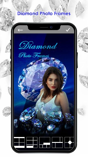 Diamond Photo Editor & Frames Screenshot 1