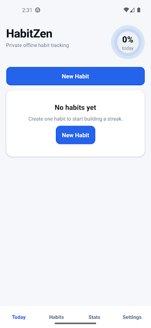 HabitZen Screenshot 0