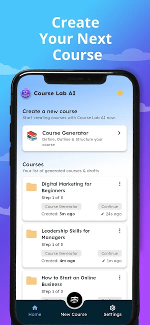 Course Lab —AI Course Creator Screenshot 1