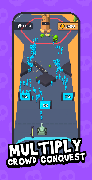 Z Control: Zombie Castle Crowd Screenshot 2