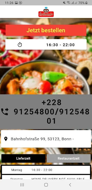 Maharaja Restaurant - Bonn Screenshot 1